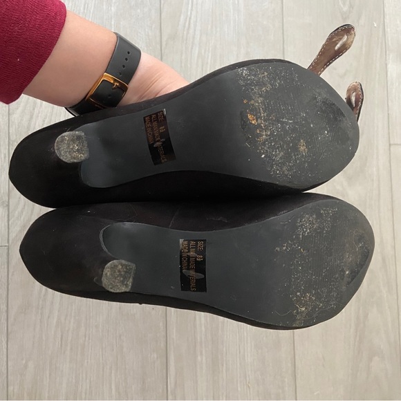 Size 8.5 Qupid Mary Jane Black Heels - Picture 3 of 3